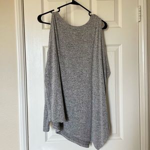 Long sleeve off-shoulder sweater